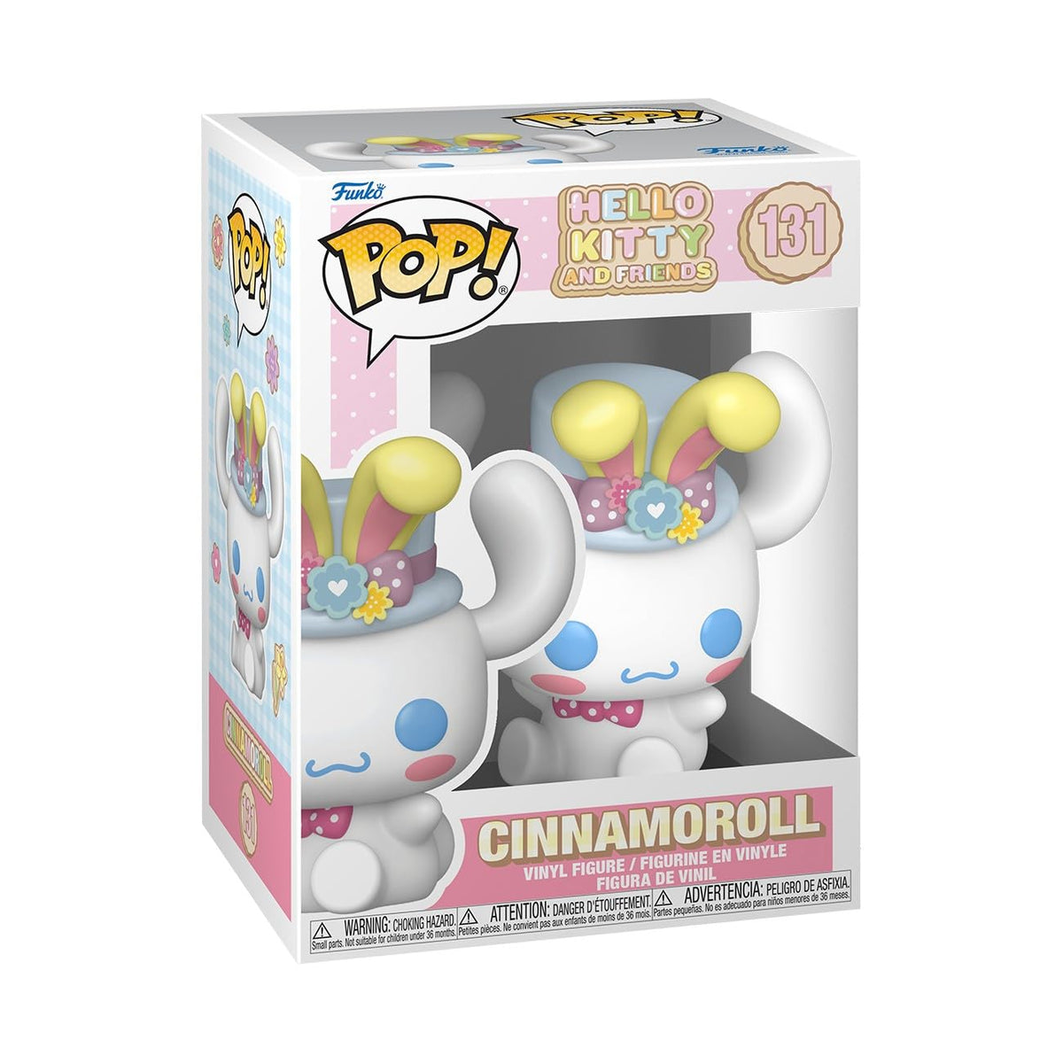 Funko Pop! Sanrio Hello Kitty Spring Cinnamoroll front view for desk display and collection.