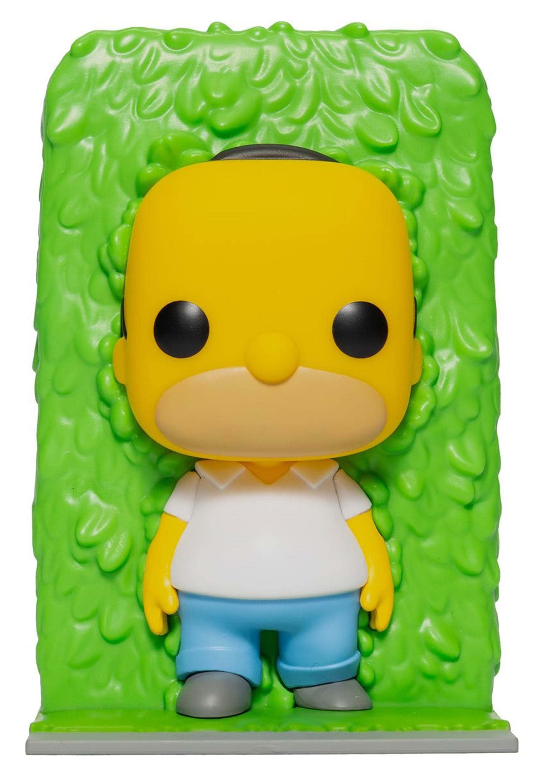 Funko Pop! Simpsons Homer hedges front view ideal for shelf display and collection
