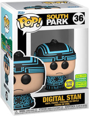 Funko Pop South Park Digital Stan blue convention exclusive, ideal display piece for fans and collectors.