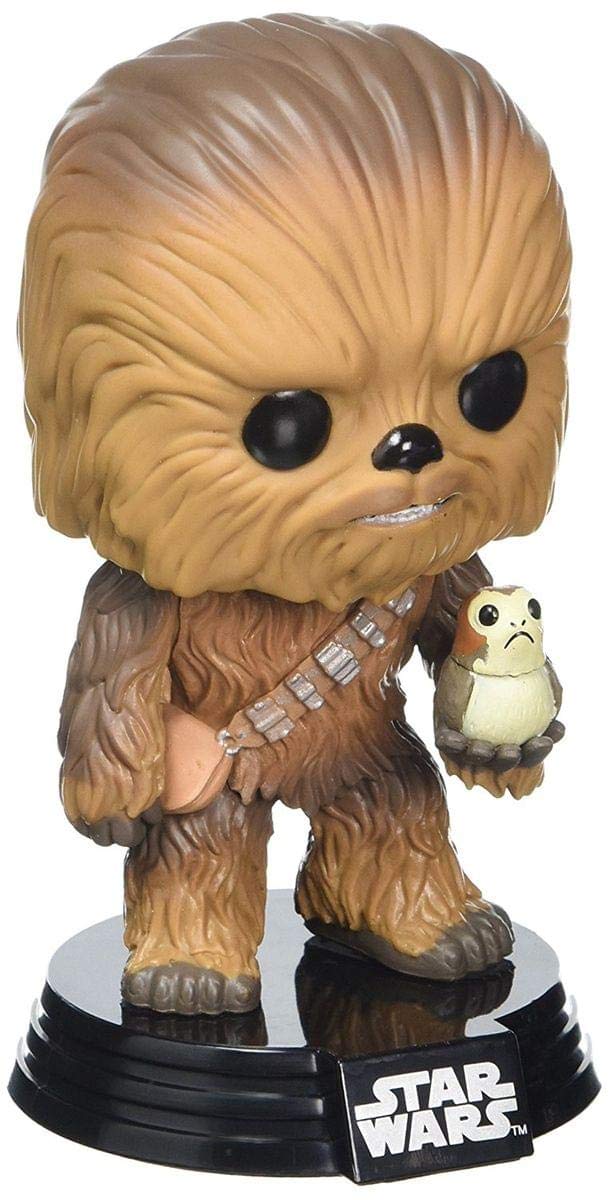 Funko Star Wars Chewbacca window display box for secure, collectible presentation.