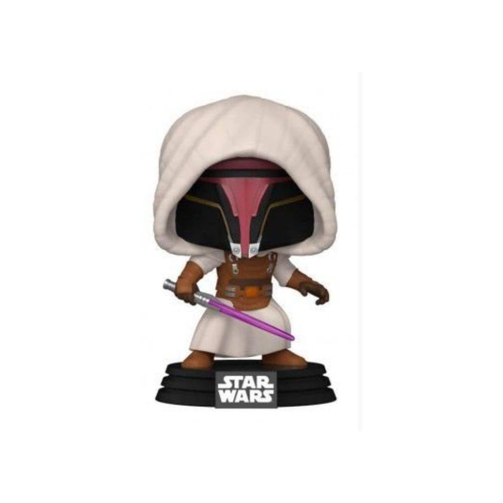 Exclusive Gamestop Funko Pop Jedi Knight Revan enhances display and gifting appeal.
