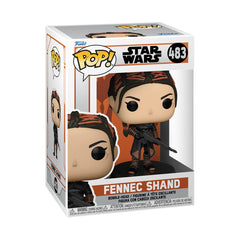 Funko Pop! Star Wars Fennec Shand side angle enhances shelf presence