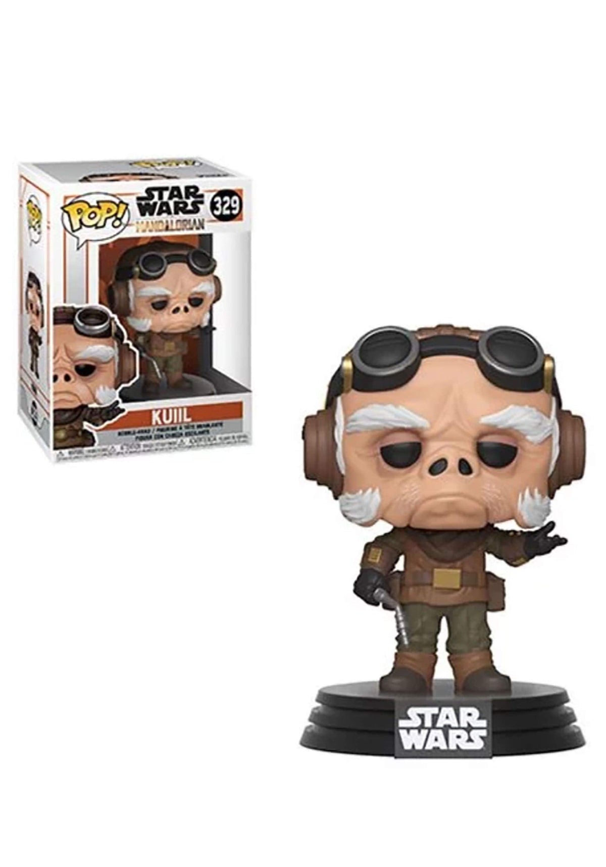 Funko Pop Star Wars Kuiil figure on display, ideal for collectors' shelves and display cases