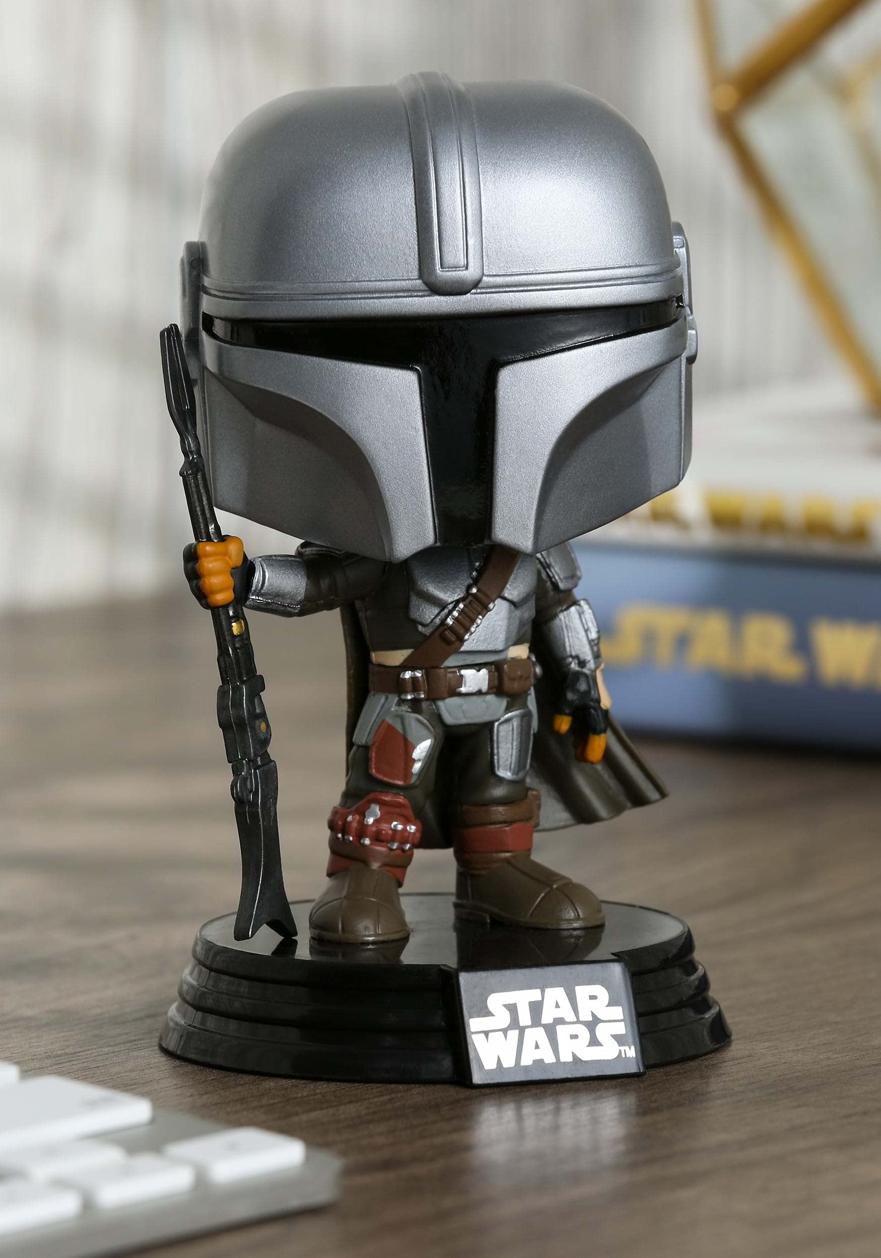 Funko Pop! Mandalorian window display box supports secure shelf display and gifting