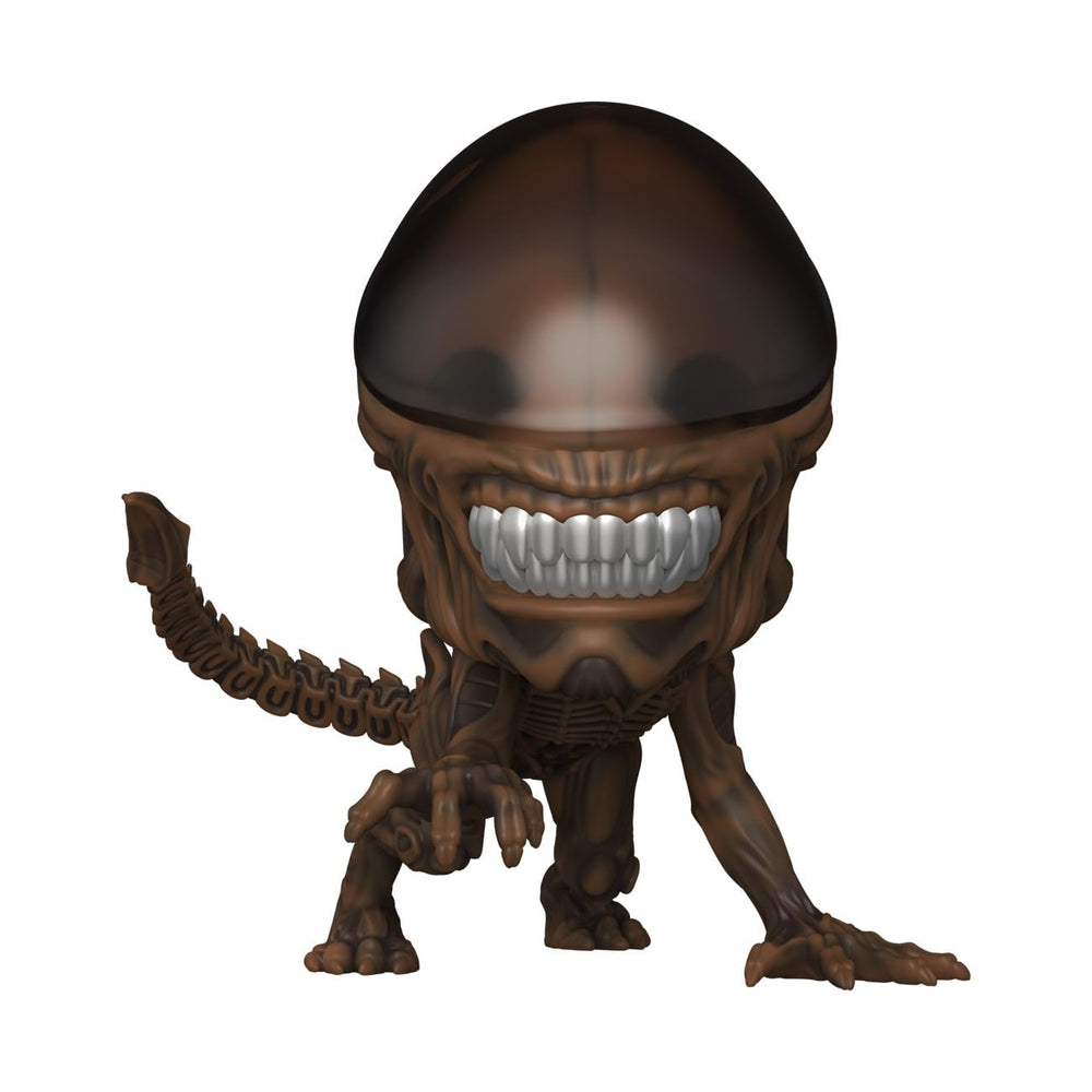 Funko Pop Super Alien 3 Xenomorph The Runner figure in a dynamic desk display.