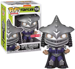 Funko POP! Teenage Mutant Ninja Turtles Super Shredder 1138 metallic figure shines on display