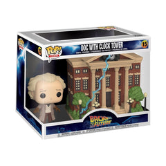 Funko Pop Town Doc with Clock Tower figure for display and collection.