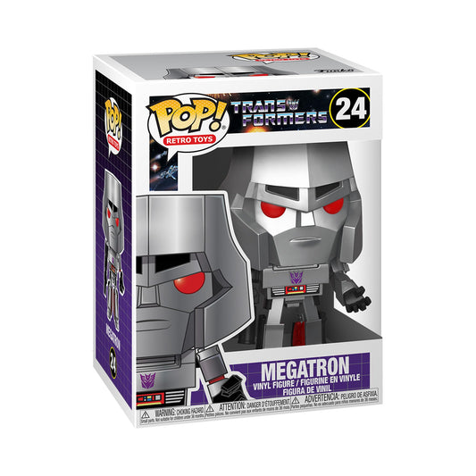 Funko Megatron Pop vinyl figure front view for display and collection.