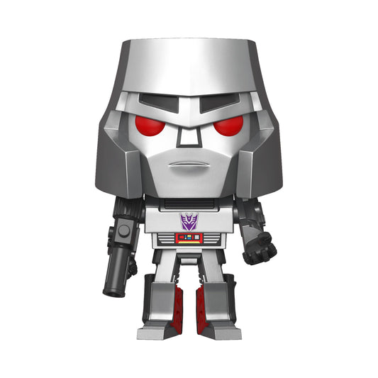 Funko Megatron Pop side view highlighting the profile for shelves.