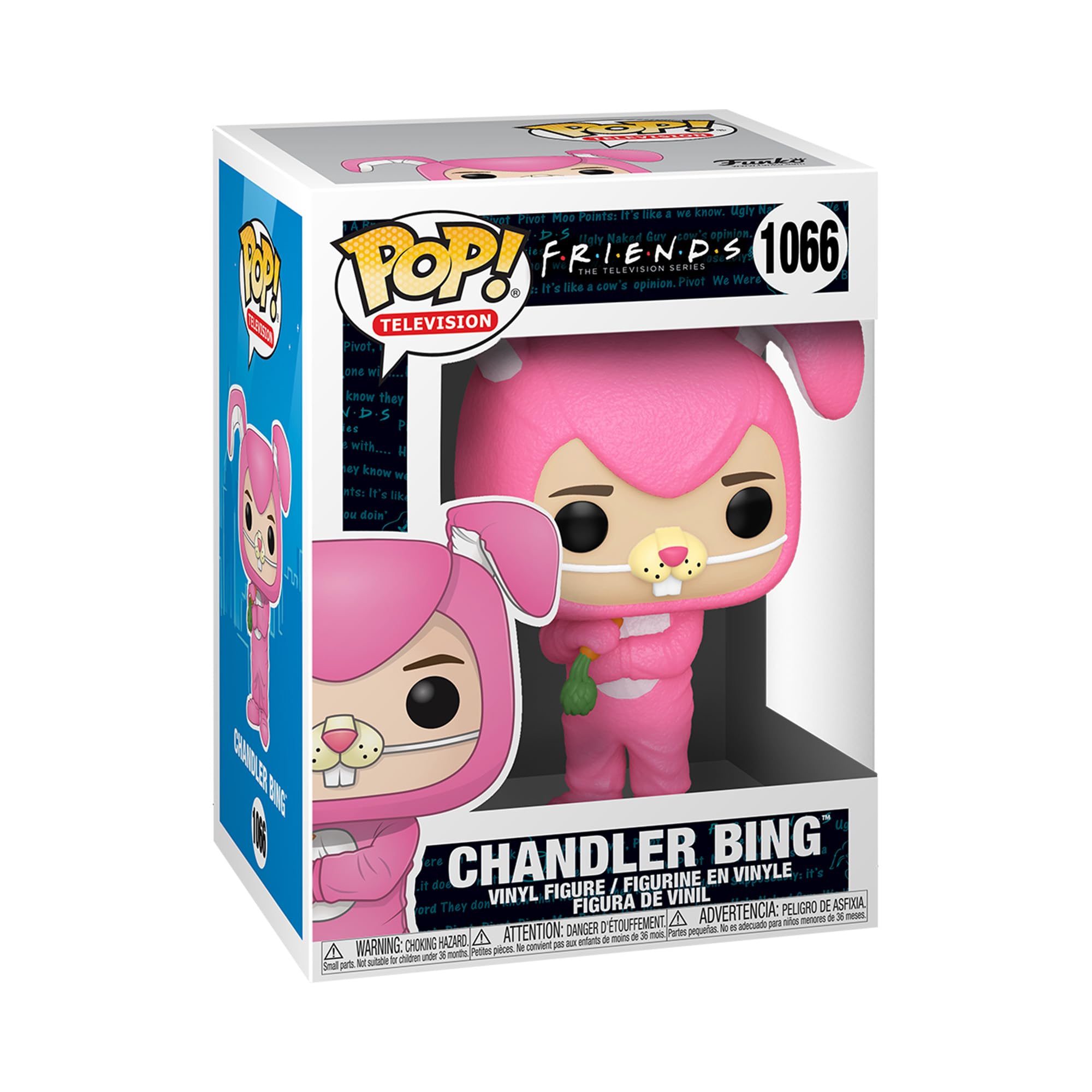 Funko POP TV Chandler as Bunny figure ready for display on your desk
