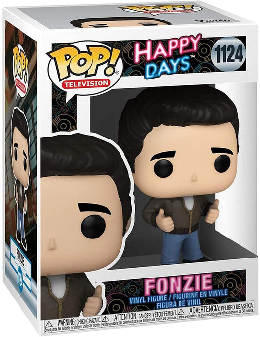 Funko Pop! TV Fonzie figure in window box ready for display and gifting.