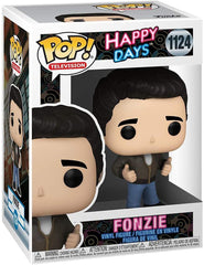 Funko Pop! TV Fonzie figure in window box ready for display and gifting.