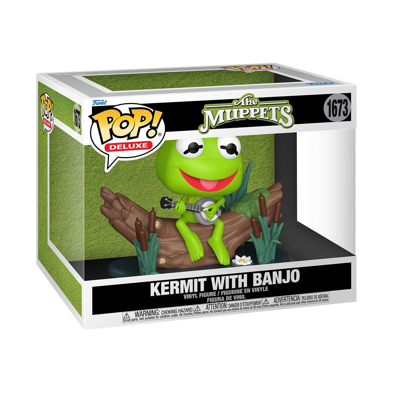 Funko Pop! TV Kermit with Banjo figure on display, ideal for collectors