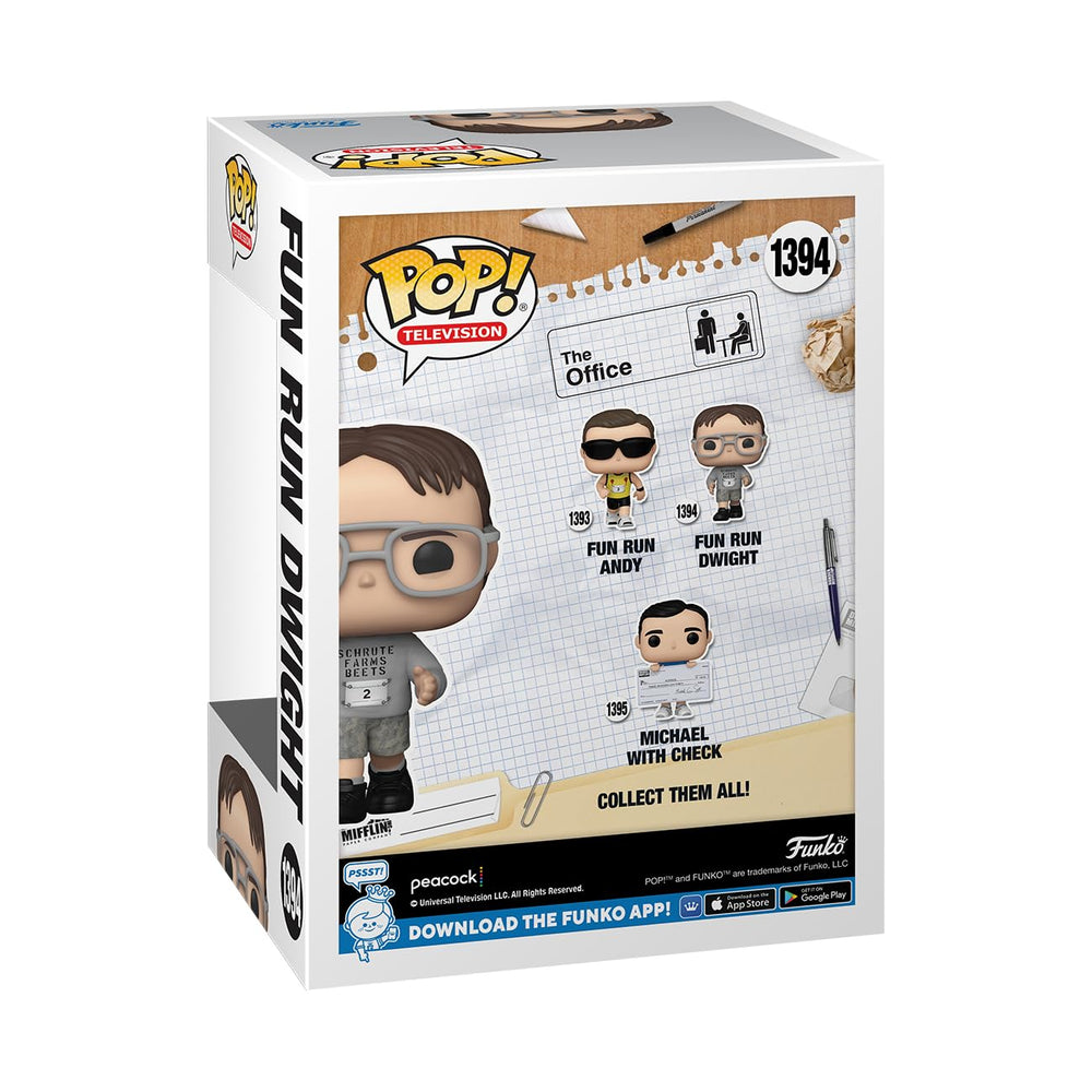 Funko Pop! Dwight Schrute Fun Run adds collectible charm to shelves.