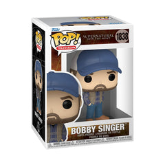 Funko Pop Bobby Singer figure for display, enhances Supernatural collection.