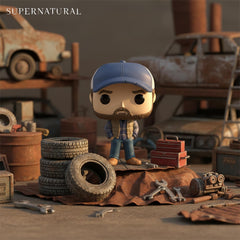 Funko Pop Bobby Singer packaging image highlights ready-to-gift presentation.