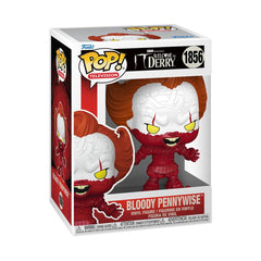 Funko Pop! TV Bloody Pennywise figure ready for display, adding a chilling centerpiece to your collection.