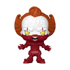 Funko Pop! TV Welcome to Derry Pennywise figure on desk or shelf for fans.