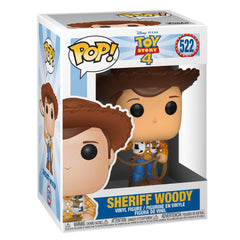 Funko Pop Woody figure in a window box, ideal for display and gifting.