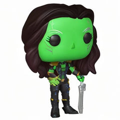 Diorama-ready Funko Pop What If Gamora Daughter of Thanos for display setups.