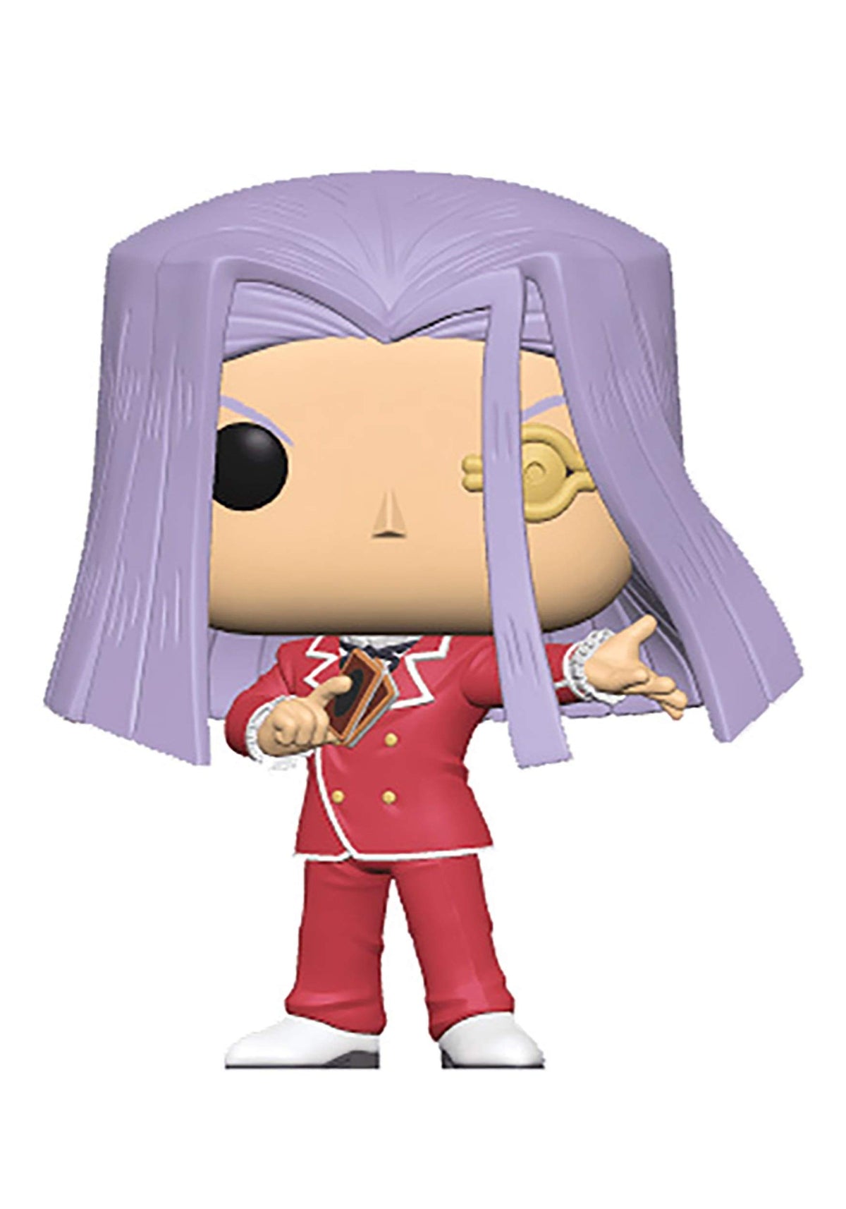 Funko Pop Maximillion Pegasus close-up with cards, ideal for display and collection.