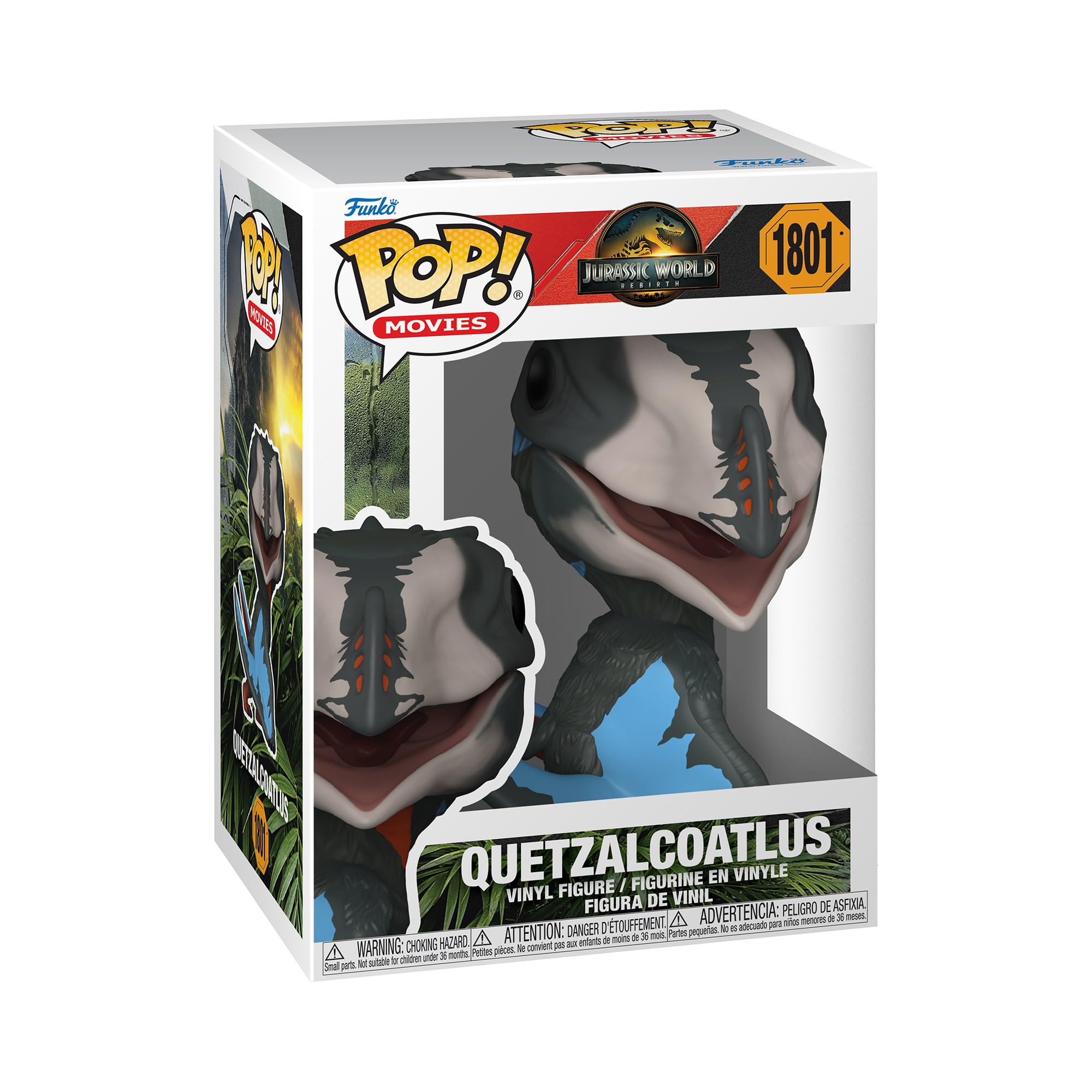 Funko Pop! Quetzalcoatlus from Jurassic World Rebirth, front view for display shelves