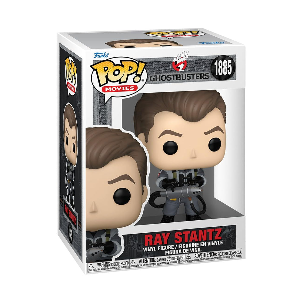 Funko Ray Stantz Ghostbusters II figure on display shelf for collectors.
