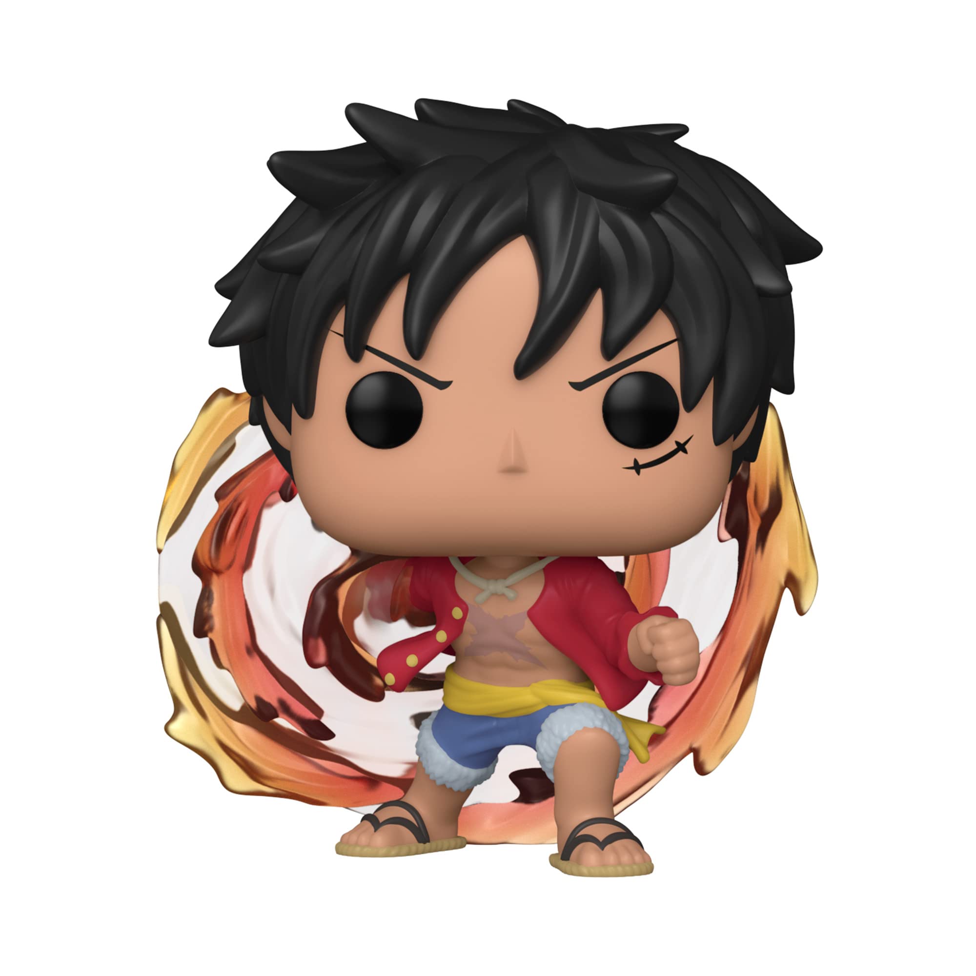 Funko Red Hawk Luffy chase variant hints at rarity for avid collectors.