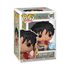 Funko Red Hawk Luffy exclusive front view shows collectible display charm.