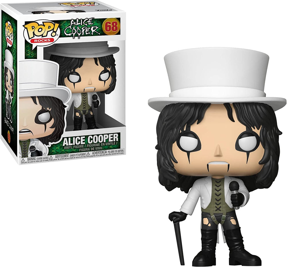 Funko Rocks Alice Cooper collectible figure ready for desk or shelf display.