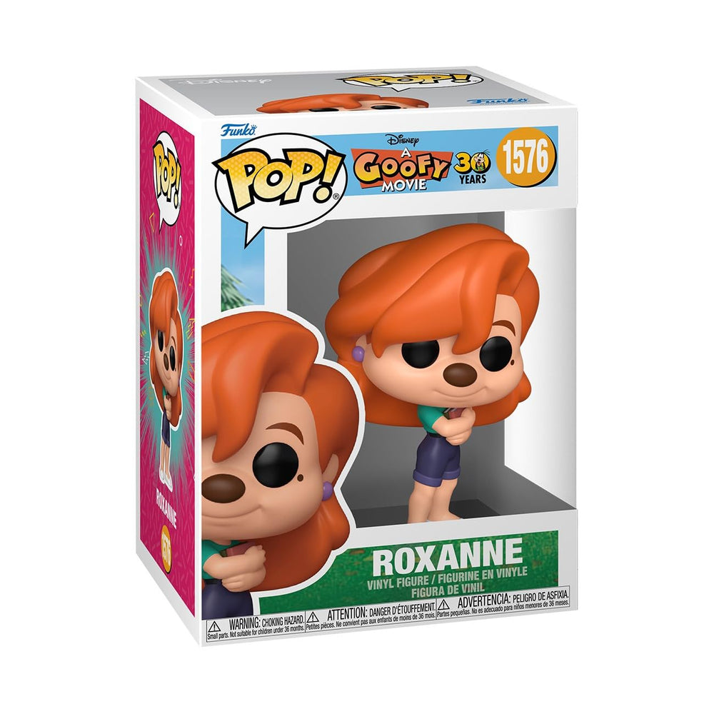 Funko Roxanne figure from A Goofy Movie, ideal for desk or shelf display.