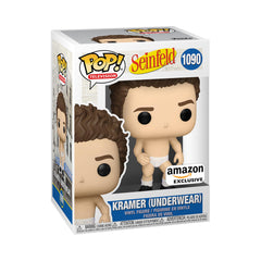 Funko Seinfeld Kramer in Underwear figure front view, ideal for display and collection.