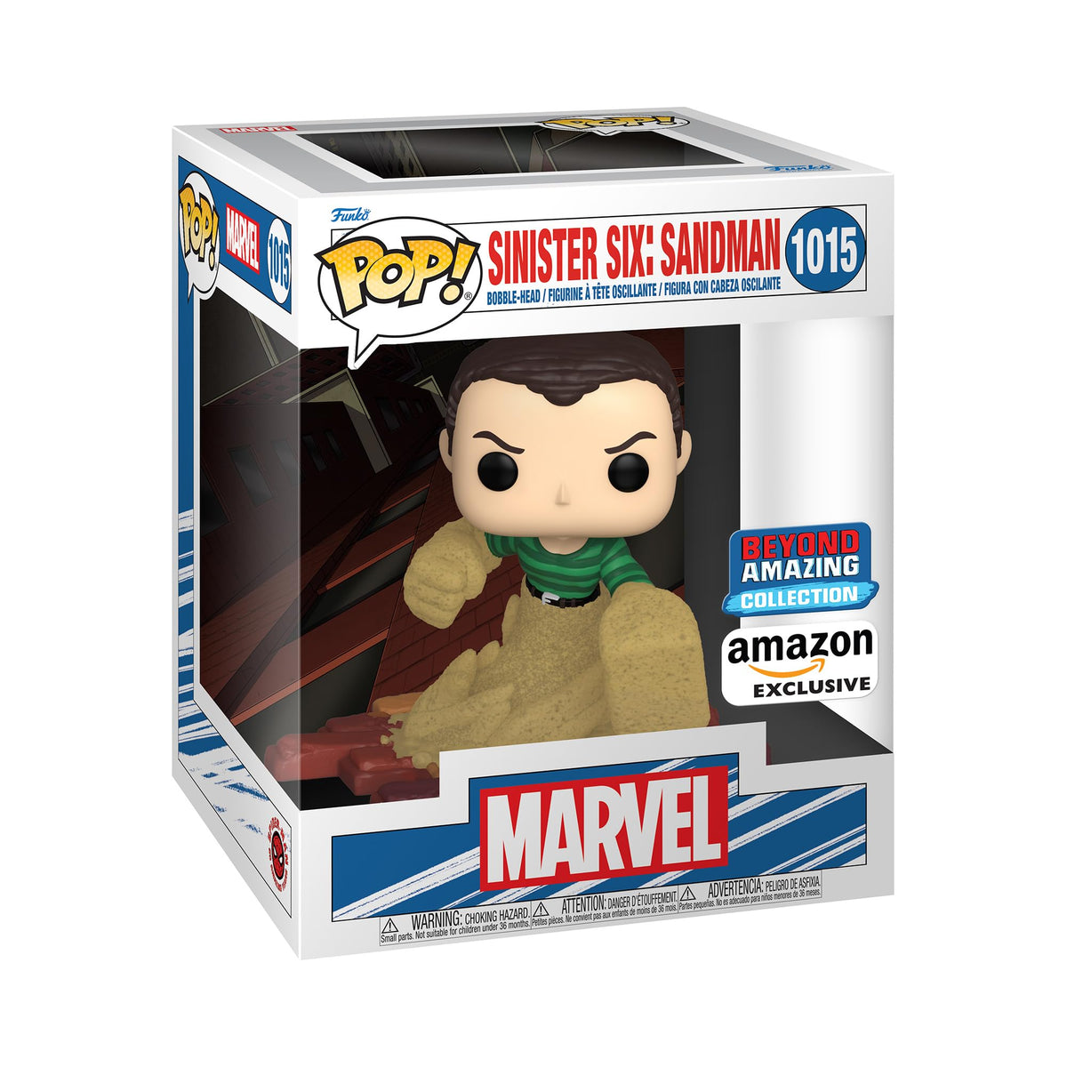 Funko Sinister Six Sandman Deluxe figure for collectible shelf display
