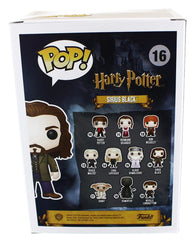 Front view of Funko Sirius Black POP figure for shelves and displays.