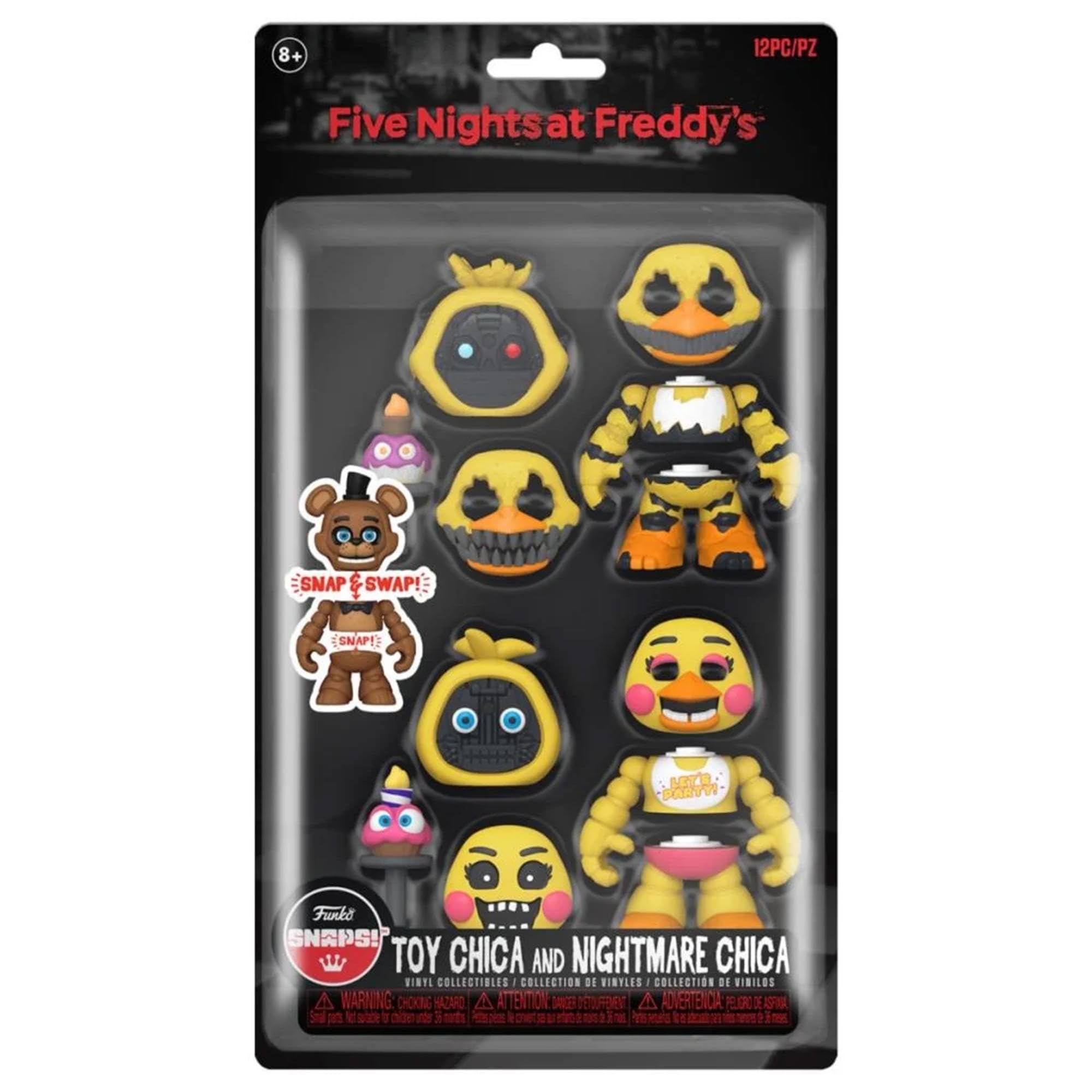 Funko SNAPS! Toy Chica interchangeable face for expressive display options.