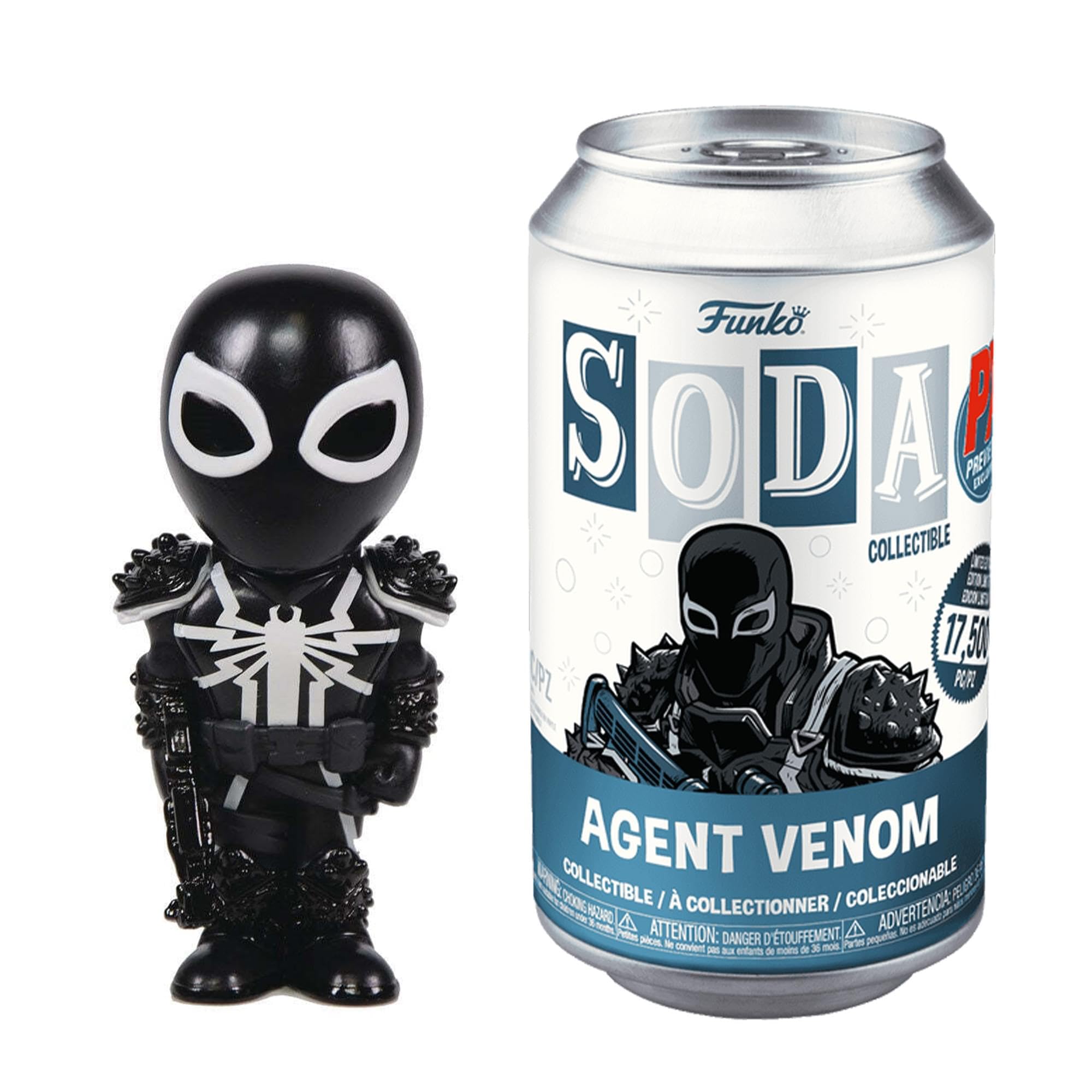 Funko SODA Agent Venom figure front view ideal for desk display