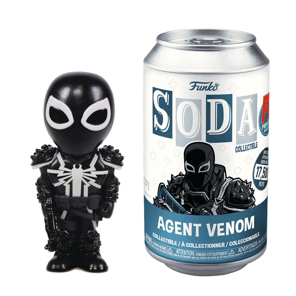 Funko SODA Agent Venom figure front view ideal for desk display