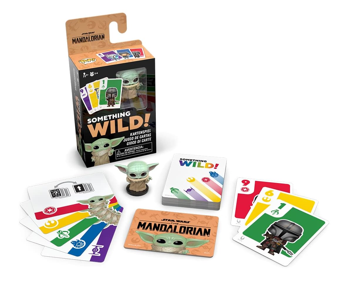 Funko Something Wild Mandalorian play image showing quick family-friendly rounds.