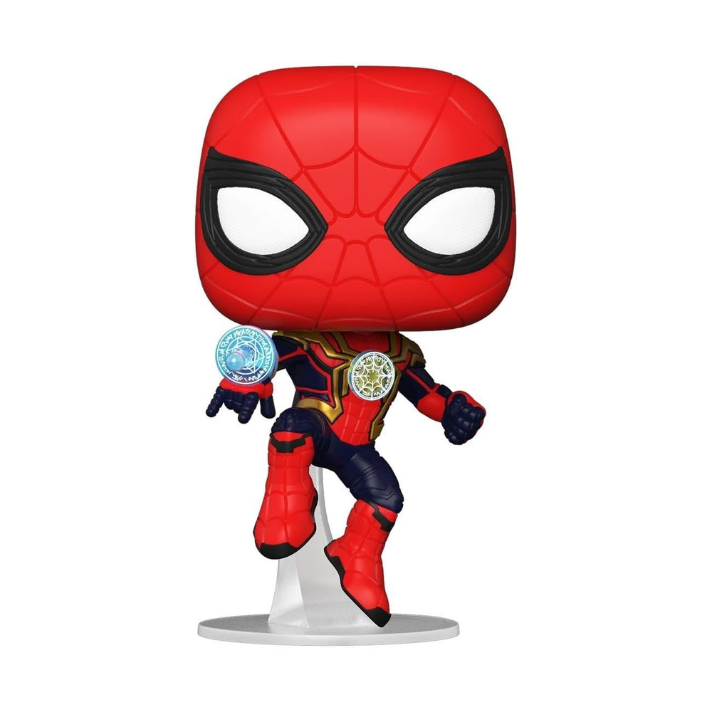 Funko Pop Spider-Man No Way Home pose ideal for shelf decor.