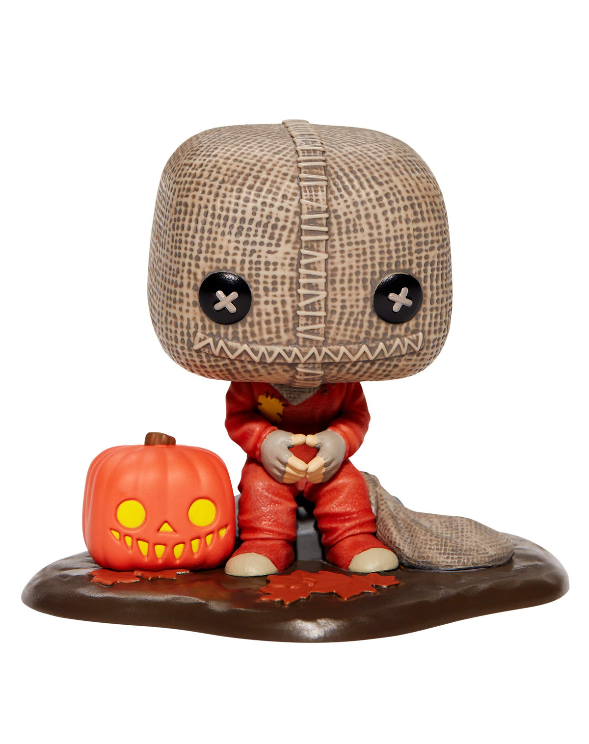 Funko Spirit Halloween Sam POP! Deluxe front view for display-ready collection.