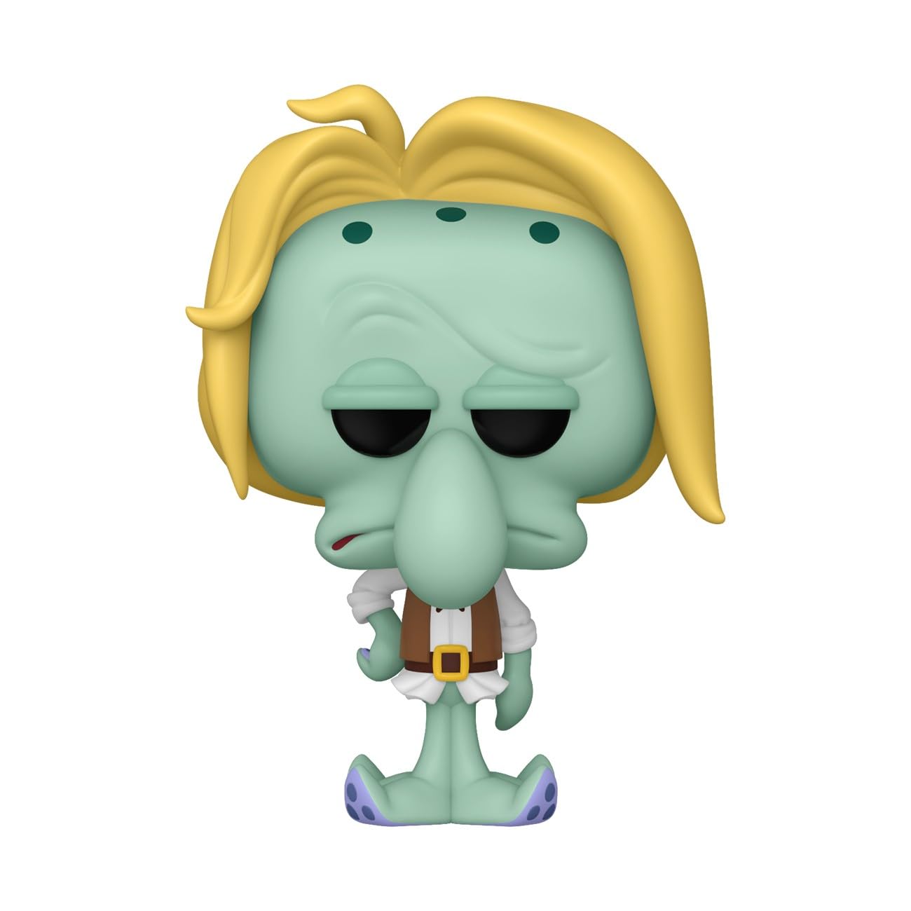Funko Squidward Tentacles Pop figure on display stand for fans and collectors.