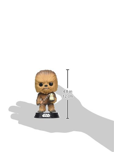 Funko Star Wars Chewbacca 3¾-inch tall figure for shelf décor.