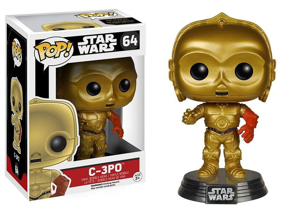 Funko Star Wars Episode 7 C-3PO standing figure for stylish shelf display