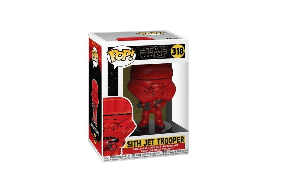 The Funko Star Wars Sith Jet Trooper display-ready collectible for collectors.