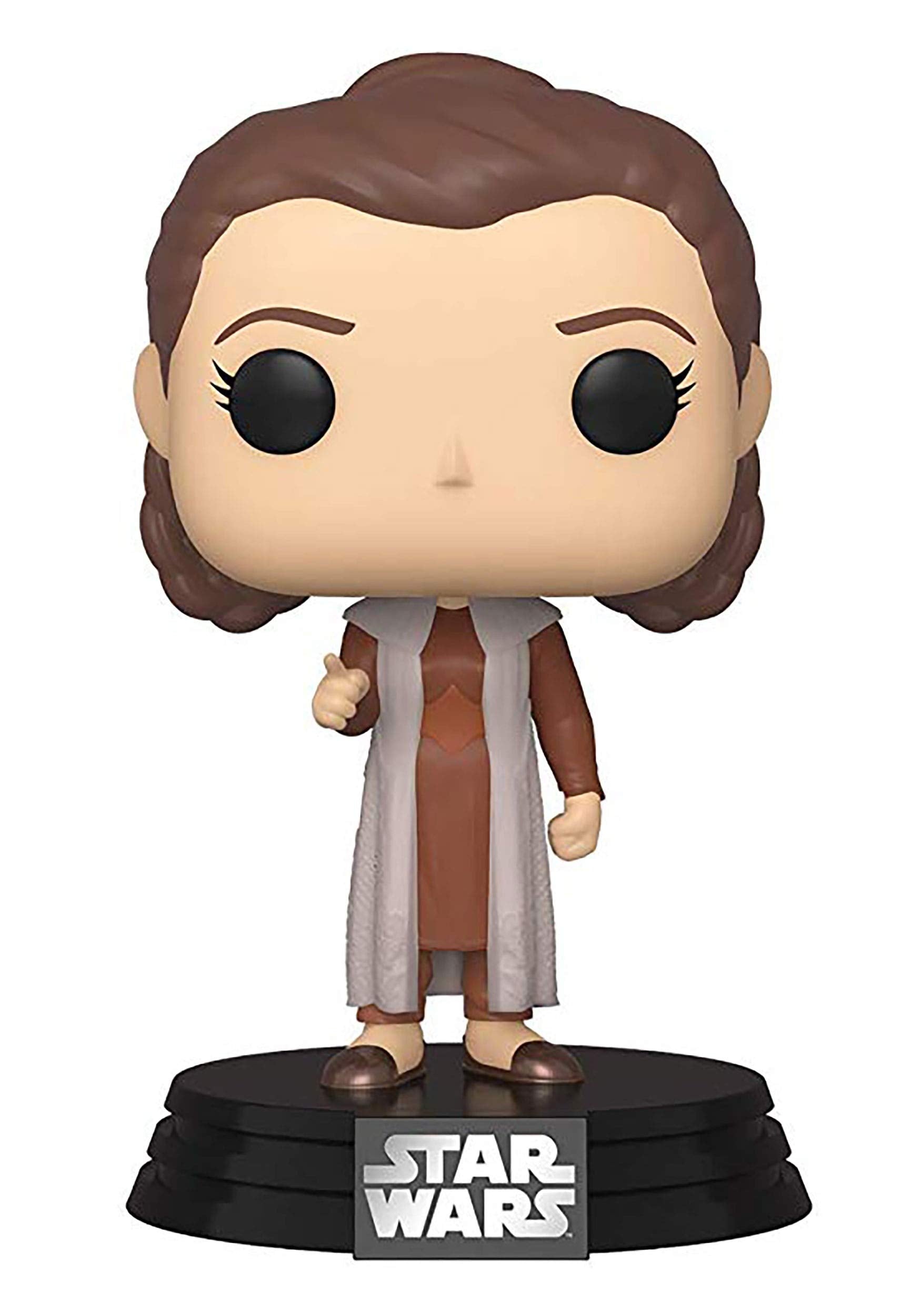 Funko Star Wars Leia Bespin POP figure on display shelf, ideal for collections and gifts.