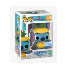Funko Stitch pineapple-scented Pop! figure, 4 inches tall, ideal for shelf display and collecting.