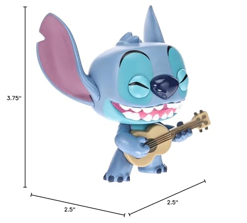 Funko Stitch ukulele back view reveals playful accessory detail