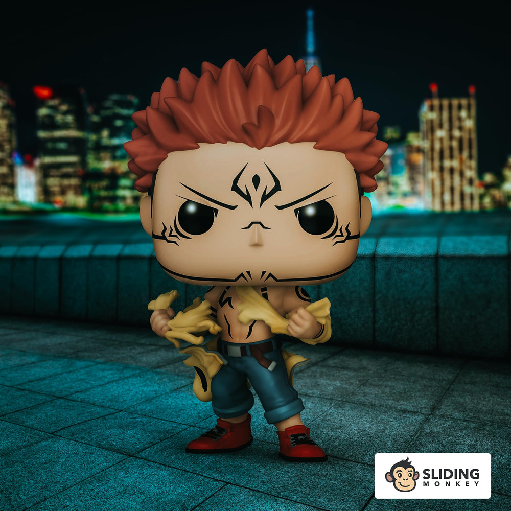 Funko Sukuna collector display box keeps figure secure and visible.