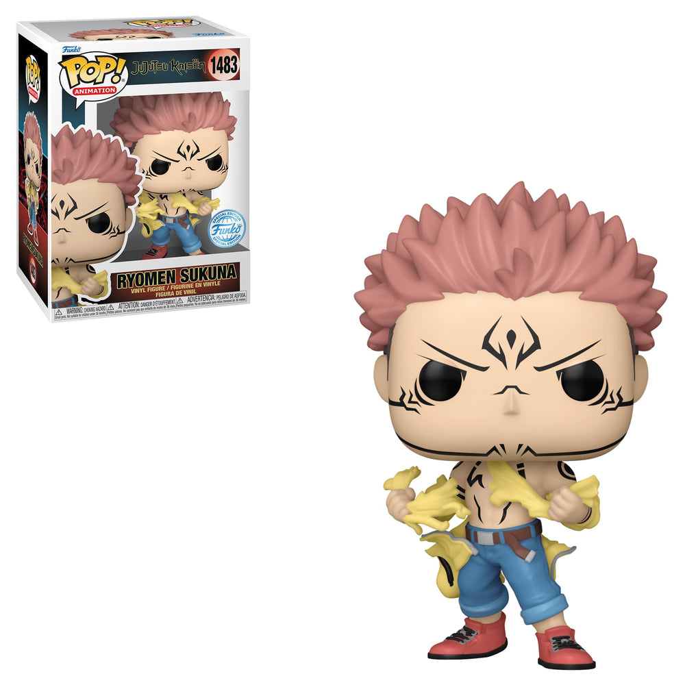 Funko Sukuna durable vinyl ensures long-lasting color and quality.