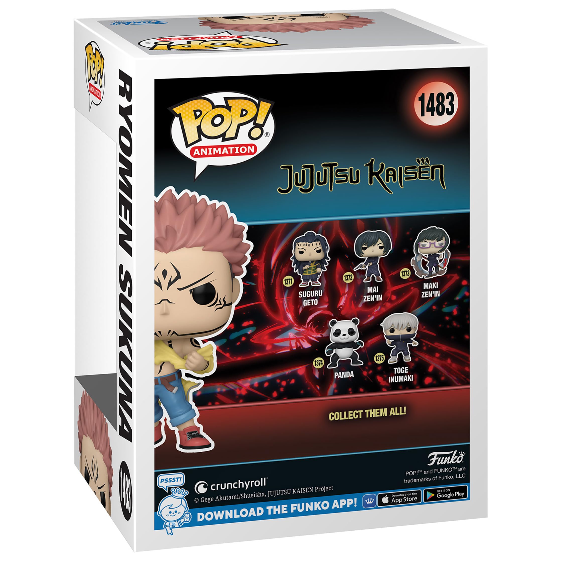Funko Sukuna dynamic expression captures energy for display or photography.